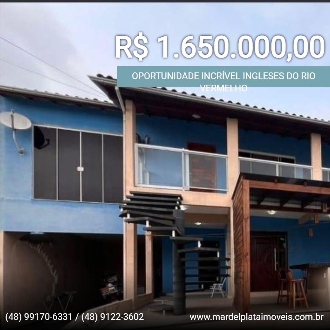 Casa para Venda, em Florianópolis, bairro Ingleses do Rio Vermelho, 4 dormitórios, 3 banheiros, 2 suítes, 3 vagas