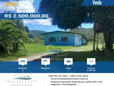 Sítio para Venda, em Florianópolis, bairro Ratones, 3 dormitórios, 1 banheiro, 1 vaga