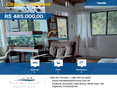 Casas 2 Quartos para Venda, em Florianpolis, bairro Lagoa da Conceio, 2 dormitrios, 2 banheiros, 1 sute