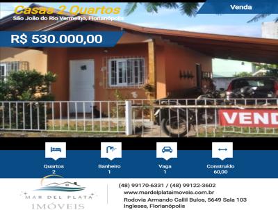 Casas 2 Quartos para Venda, em Florianpolis, bairro Muqum Rio Vermelho, 2 dormitrios, 1 banheiro, 1 vaga