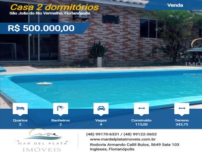 Casa 2 dormitórios para Venda, em Florianópolis, bairro São João do Rio Vermelho, 2 dormitórios, 2 banheiros, 4 vagas